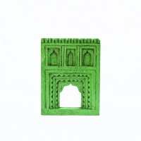 Timeless Jharokha Frame with Archs - Green