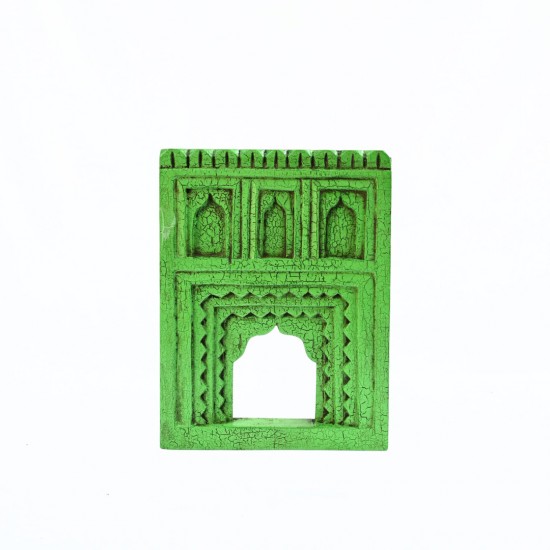 Timeless Jharokha Frame with Archs - Green