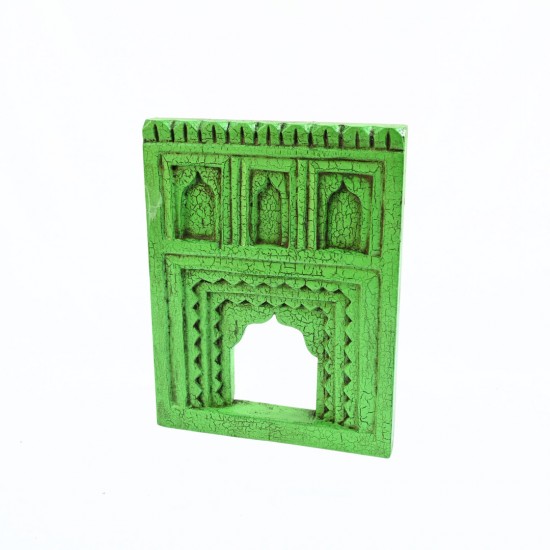 Timeless Jharokha Frame with Archs - Green