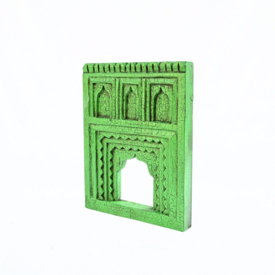 Timeless Jharokha Frame with Archs - Green