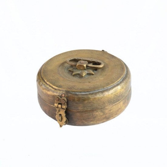 Timeless Antique Brass Chapati Box