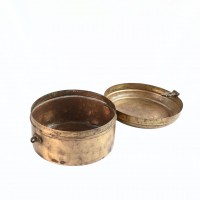 Vintage Indian Brass Chapati Box 