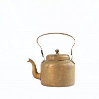 Vintage Hand Crafted Brass Tea Kettle