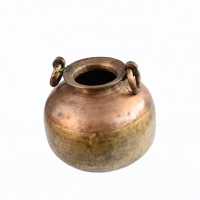 Antique Heavy Copper and Brass Vessel