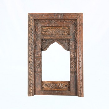 Vintage Wooden Hand carved Jharokha Frame