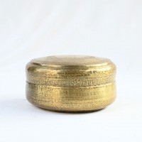 Classic  Hand Hammered Brass Chapati Box 