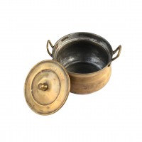 Traditional Handcrafted Brass Handi - Medium