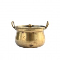 Traditional Handcrafted Brass Handi - Large