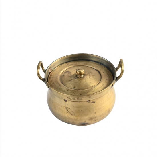 Traditional Handcrafted Brass Handi - Large