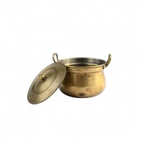 Traditional Handcrafted Brass Handi - Large