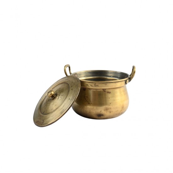 Traditional Handcrafted Brass Handi - Large