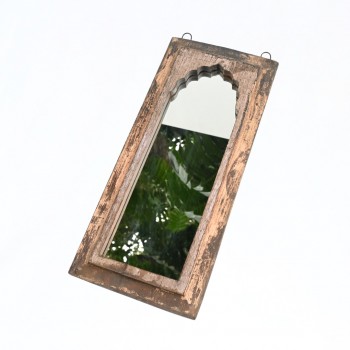 Timeless vintage wooden wall mirror frame 20"