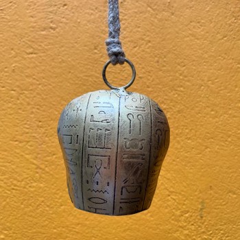 Egyptian Etched Cow bell - Small