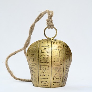 Egyptian Etched Cow bell - Small