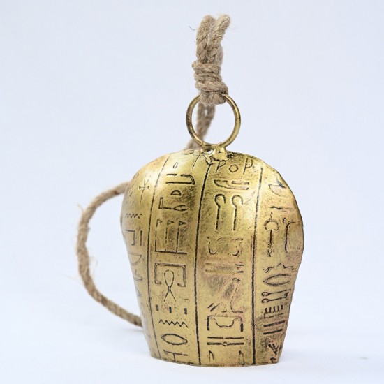 Egyptian Etched Cow bell - Small