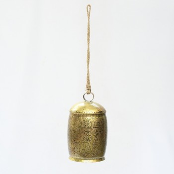 Egyptian Etched Buffalo bell - Medium