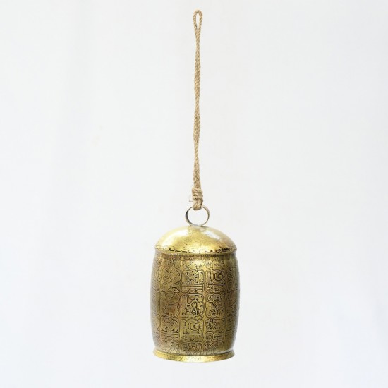 Egyptian Etched Buffalo bell - Medium