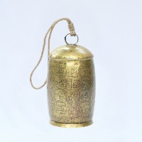 Egyptian Etched Buffalo bell - Large