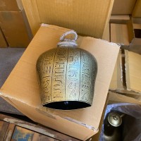 Egyptian Etched Cow bell - Large