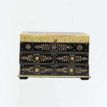 Traditional Hand painted jewellery box with Drawer