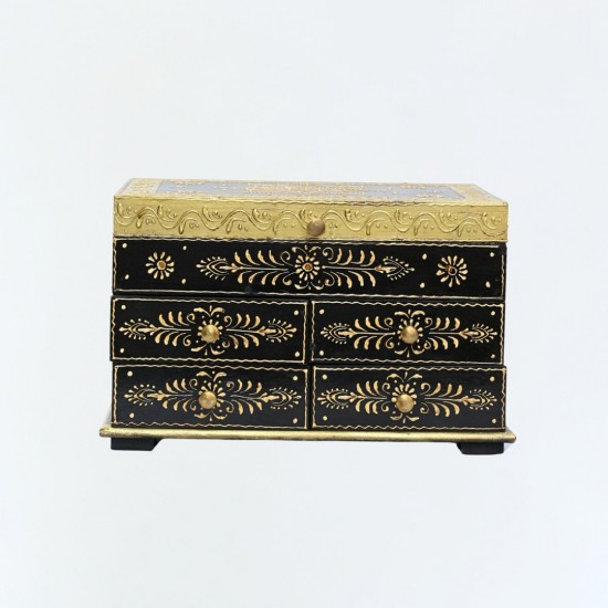 Traditional Hand painted jewellery box with Drawer