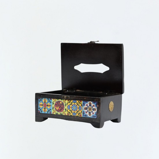 Traditional Tile Art tissue paper holder