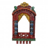 Traditional Painted Jharokha - 16 Inches