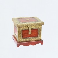 Fine Brass Art Wooden box and Organizer