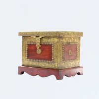 Fine Brass Art Wooden box and Organizer