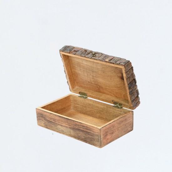 Wooden Bark Box - Medium