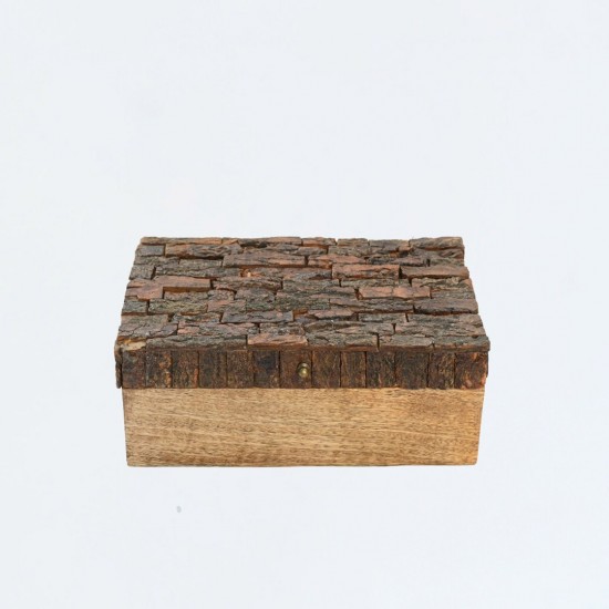 Wooden Bark Box - large