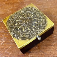 Elegant Coasters with Brass Work 