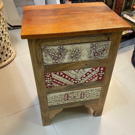 Traditional Hand Work Wooden Chest of Drawers