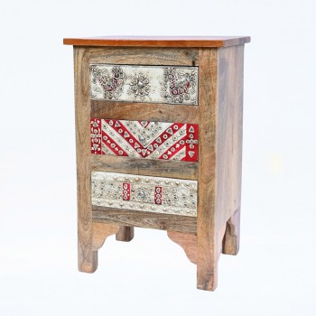 Traditional Hand Work Wooden Chest of Drawers