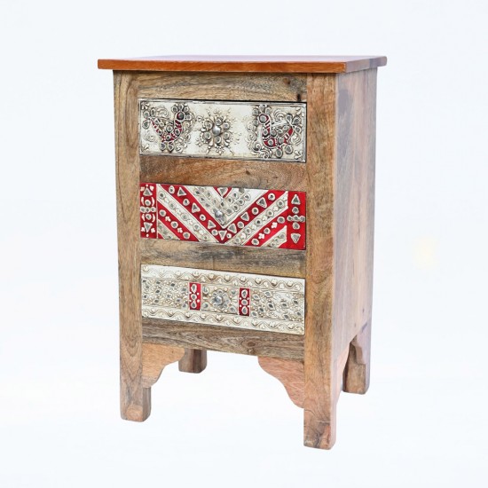 Traditional Hand Work Wooden Chest of Drawers