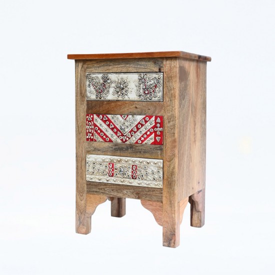 Traditional Hand Work Wooden Chest of Drawers