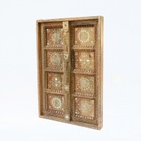 Door Shaped Wooden Wall Panel with Hand Work   