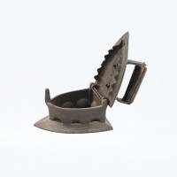 Timeless Vintage Iron with Wooden Handle