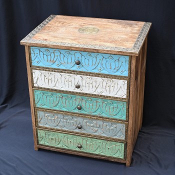 Traditional Vintage Wooden Chest of Drawers