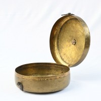 Old Vintage Brass Chapati Box