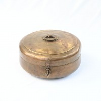 Antique Vintage Brass Chapati Box