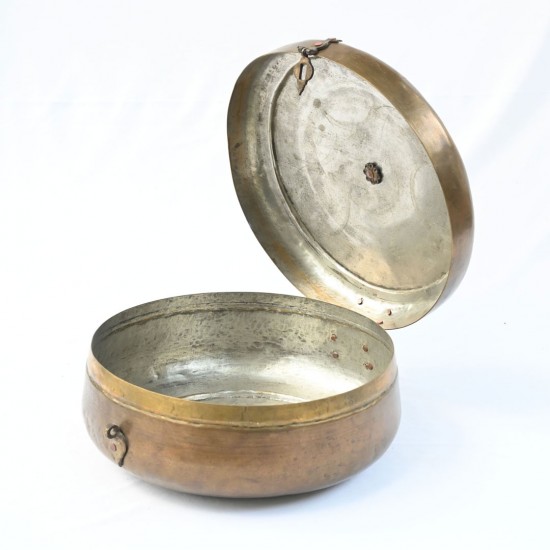 Antique Vintage Brass Chapati Box