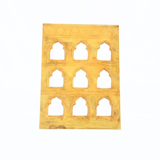 Traditonal nine window frame - Distressed Yellow