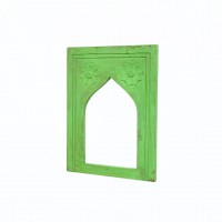 Traditonal Floral window frame - Green