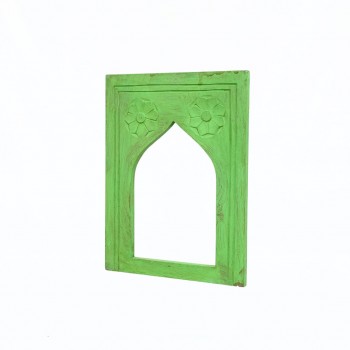 Traditonal Floral window frame - Green