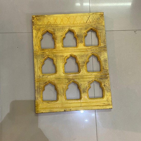 Traditonal nine window frame - Distressed Yellow