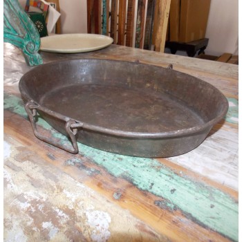 Oval Raw Iron Tray