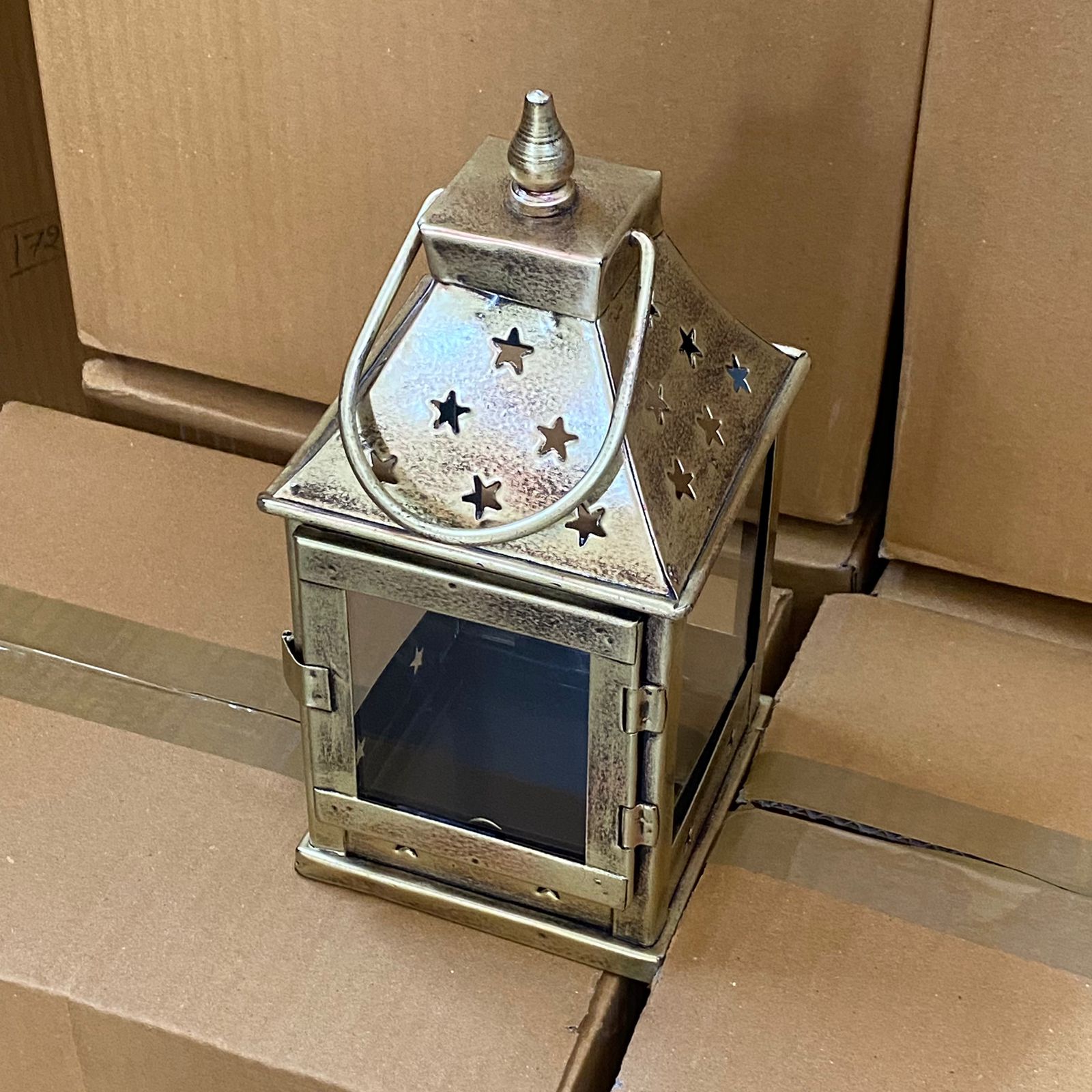 Glass Lantern 10"