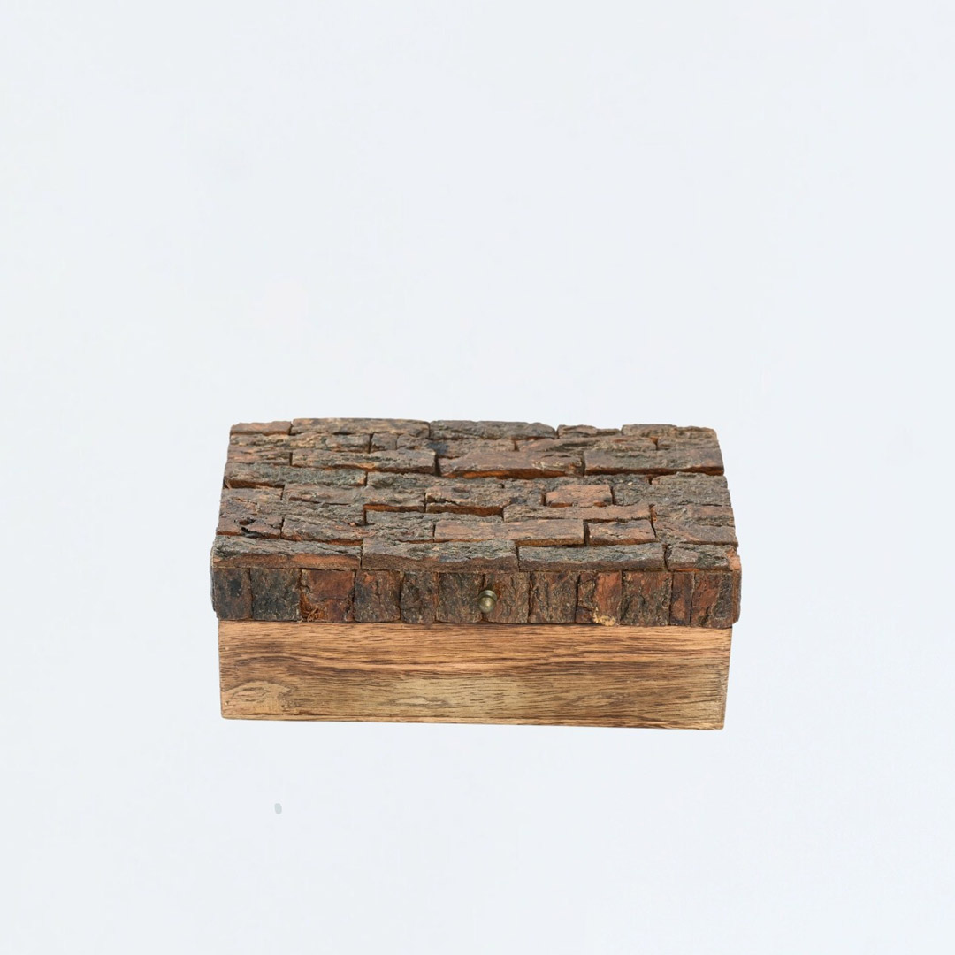 Wooden Bark Box - Medium