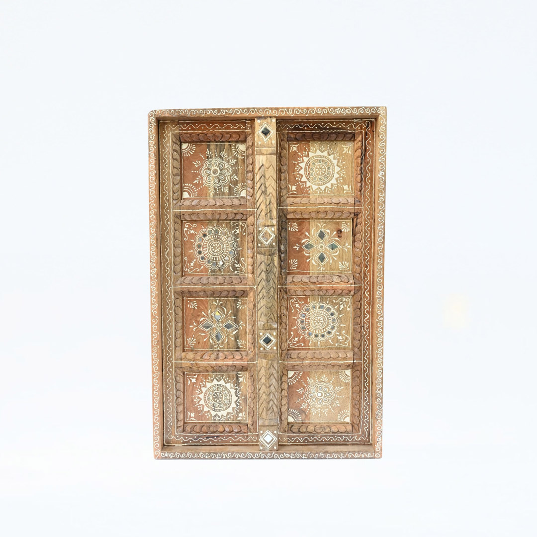 Door Shaped Wooden Wall Panel with Hand Work   